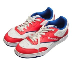 Reebok BB 4000 II Sneakers Mens Size 9 Red White Blue Low Top IG9951 Basketball